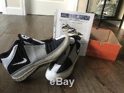 Ray Lewis Game Used 2001 Cleats Baltimore Ravins MEARS LoA Auto Worn with Nike Box