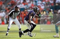 Ray Lewis Game Used Worn Signed Promo Sample Ravens NFL Football Cleats PSA COA