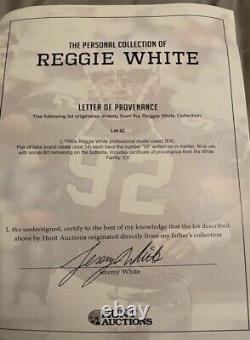 Reggie White #92 Green Bay Packers GAME USED Cleats Reggie White Family (LOA)