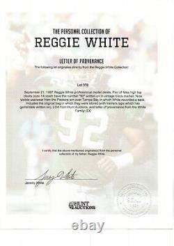 Reggie White #92 Green Bay Packers Game Used Cleats Reggie White Family COA