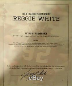 Reggie White Game Used Cleats Game WornGreen Bay Packers personal Collection