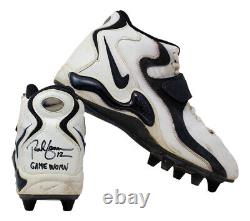 Rich Gannon Signed Game Used Pair 2000-01 Raiders Hightop Football Cleats BAS