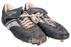 Rick Aguilera Game Used Worn & Signed 1985 Rookie Year Cleats Mets MEARS BAS COA