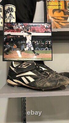 Robert Fick Signed 8x10 and Signed Game Used Cleats