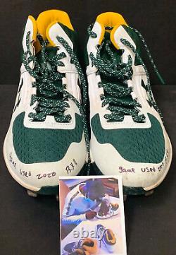 Robert Puason Oakland A's Signed Auto 2020 Game Used Cleats