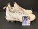 Robert Puason Oakland A's Signed Auto 2020 Game Used Cleats White/Gold