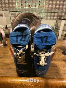 Ron Darling Game Used Signed Cleats NY Mets