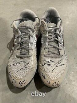 Ronald Acuna Jr. Atlanta Braves Game Used Cleats 2020 Playoffs Signed LOA