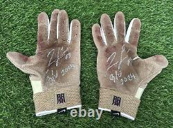 Ronald Acuna Jr. Atlanta Braves Game Used Custom Batting Gloves Signed GUG LOA