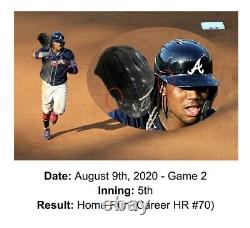 Ronald Acuna Jr. Atlanta Braves Game Used Helmet 6 Total HR's 27 Games! MLB