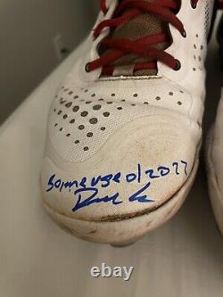 Ronaldo Hernandez Game Used Autographed Cleats Boston Red Sox Worcester
