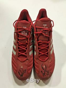 Ryan Howard Phillies Signed game used 14.5 Adidas cleats ins GU autograph COA