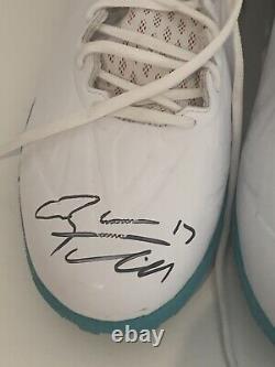 Ryan Tannehill 2014 Game Issued Promo Sample Autographed Cleats BAS Beckett