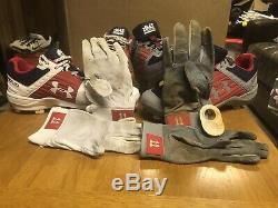 Ryan Zimmerman Nationals Game Used 2019 World Series Photomatched Cleats +Gloves