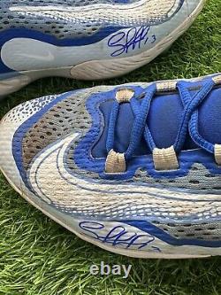 Salvador Perez Kansas City Royals Home Game Used Cleats 2023 Nike Signed GUG LOA