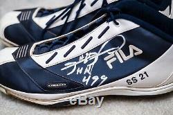 Sammy Sosa HR #499 Game Used SS21 Autographed Cleats CUBS ASI Hologram & COA