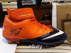 Shaquil Barrett Denver Broncos Signed Game Used Cleat Tampa Super Bowl 50 Champs