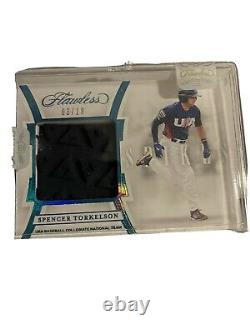 Spencer Torkelson 2020 Panini Flawless Spikes Game Used Cleat Relic 3/18