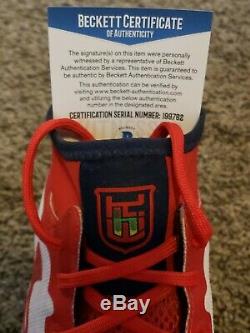 St. Louis Cardinals Kolten Wong Signed Game Used Cleats with Beckett Witness COA