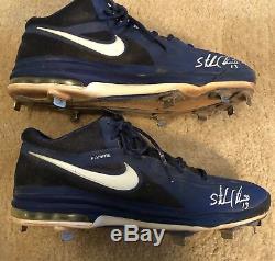 Starlin Castro 2012 Game Used GU Worn Autographed Signed Cleats Cubs Marlins