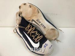 Starlin Castro Game Used & Signed Yankee Nike Cleats