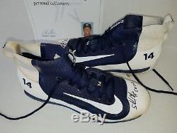 Starlin Castro New York Yankees GAME USED AUTOGRAPH CLEATS MLB ALL STAR