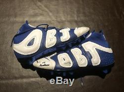 Sterling Shepard Auto Game Used Custom Odell Beckham Jr Cleats Photo Signed Coa