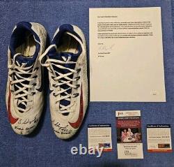 Sterling Shepherd Game Worn Rookie Cleats JSA PSA DNA OU Sooners NFL NY Giants