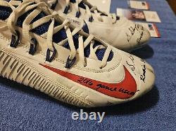 Sterling Shepherd Game Worn Rookie Cleats JSA PSA DNA OU Sooners NFL NY Giants