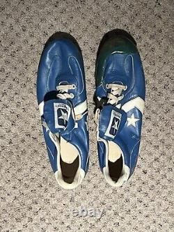 Steve Maye Game Used & Signed Baby Blue San Jose Bees Rare Toe Protector Auto