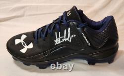 Steven Souza Jr Autographed MLB Game Used Cleats & Batting Gloves 4 Autos! Rays