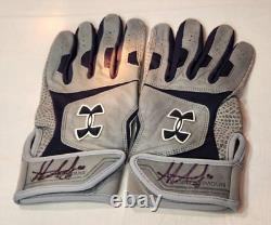 Steven Souza Jr Autographed MLB Game Used Cleats & Batting Gloves 4 Autos! Rays