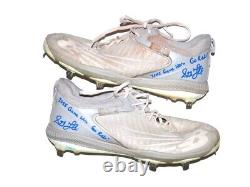 Stuart Fairchild 2023 Cincinnati Reds #17 Game Worn Used Go Reds! Nb Cleats