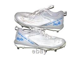 Stuart Fairchild 2023 Cincinnati Reds #17 Game Worn Used Go Reds! Nb Cleats