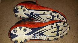 TJ WARD Denver Broncos customized game used cleats