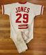 TRACY JONES 1986 1987 Cincinnati Reds Game Used Worn Jersey Pants Cleats Cap