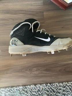 TWO (2) Robinson Cano Autographed Game Used Nike (2) Cleats Signed Cert