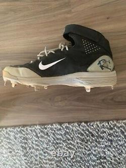 TWO (2) Robinson Cano Autographed Game Used Nike (2) Cleats Signed Cert