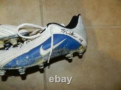 TY DETMER AUTOGRAPHED GAME USED CLEATS DETROIT LIONS WithPHOTO MATCH