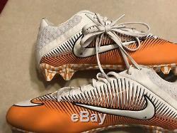 Tennessee vols Game Used Football Cleats Team Issued #13