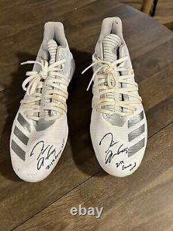 Tim Anderson Signed Auto Inscribed 2019 Game Used Cleats Chicago Whitesox Becket