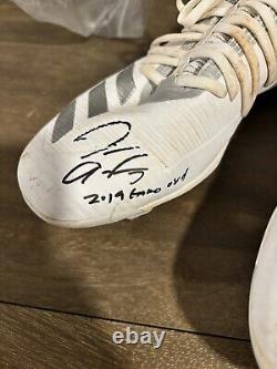 Tim Anderson Signed Auto Inscribed 2019 Game Used Cleats Chicago Whitesox Becket