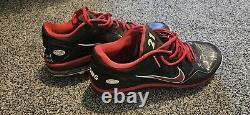 Todd Frazier Autographed 2013 Cincinnati Reds Game Used Cleats With Inscription