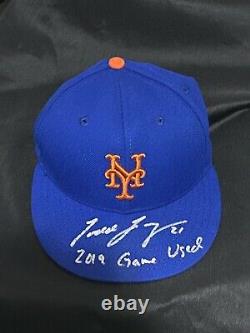 Todd Frazier Autographed 2019 NEW YORK METS Game Used Hat With Inscription