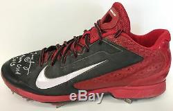 Todd Frazier Signed 2013 Game Used Nike Huarche Cleats Size 12