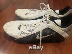 Todd Heap 2001 Rookie Game Used Autographed Worn Nike Cleats Baltimore Raven NFL