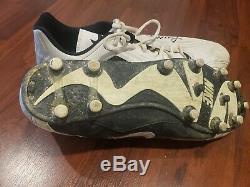 Todd Heap 2001 Rookie Game Used Autographed Worn Nike Cleats Baltimore Raven NFL