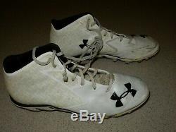 Tony Romo Dallas Cowboys Game Used Under Armour Cleats Photo Matched Panthers