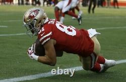 Trent Taylor San Francisco 49ers Game Used Cleats And Gloves Signed Card Slab