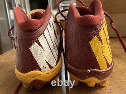 Trent Williams redskins GAME USED WORN CLEATS JERSEY 49ers Oklahoma Nike sz 14